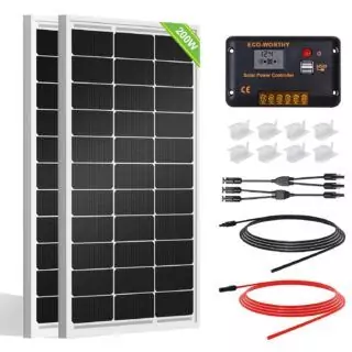 Eco-Friendly 200W High-Efficiency Monocrystalline Solar Power Kit Perfect for Educational Purposes and Energy-Saving Solutions