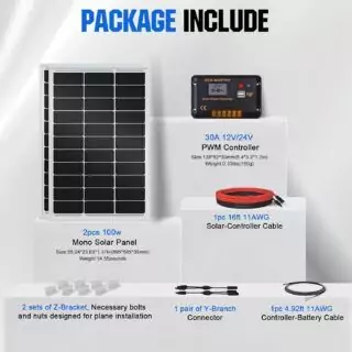 Eco-Worthy Solar Power Kit: Enhance classroom sustainability with high-efficiency monocrystalline solar panels for reliable and green energy solutions.