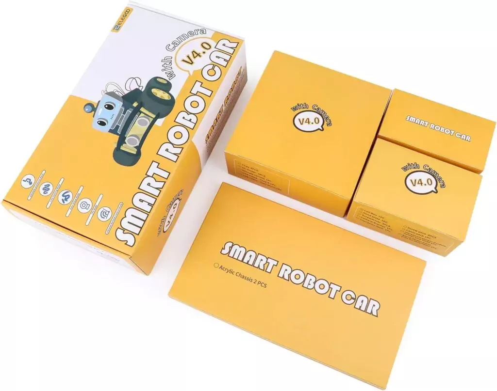 STEM Educational Robot Car Kit for Kids - Elegoo UNO R3 Smart Robotics Module for Hands-On Learning and Coding Skills Development