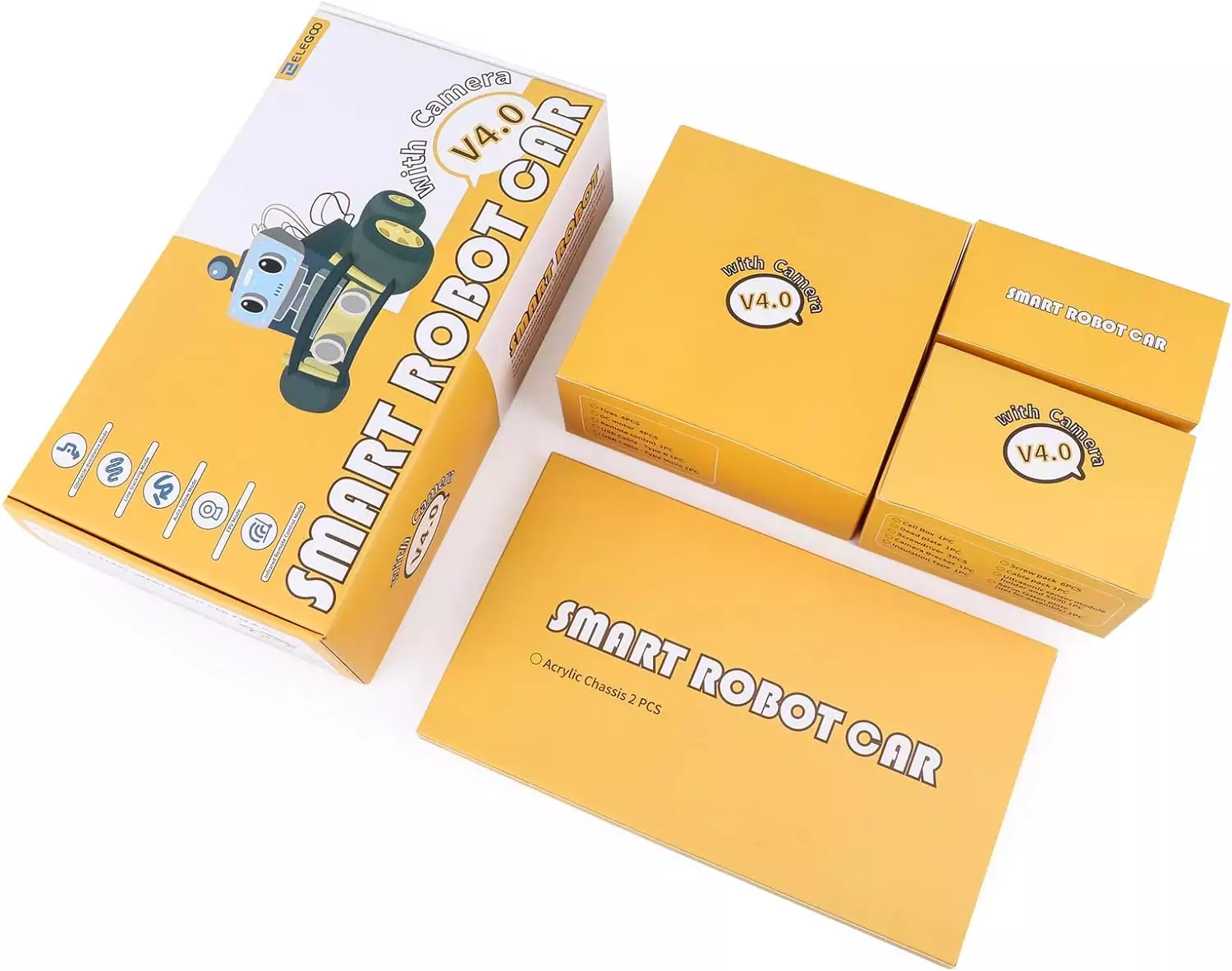 STEM Educational Robot Car Kit for Kids - Elegoo UNO R3 Smart Robotics Module for Hands-On Learning and Coding Skills Development