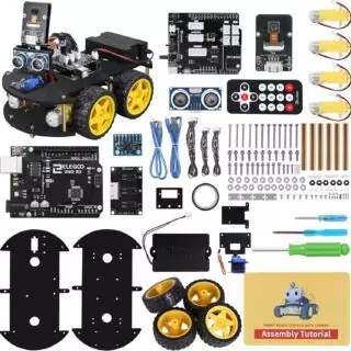 Elegoo UNO R3 Smart Robot Car Kit V4 offers a hands-on STEM robotics education for kids, enhancing their learning with interactive programming and assembly skills.