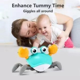 Interactive Crawling Crab Toy for Babies: Promotes Tummy Time, Enhances Motor Skills, and Offers Educational Fun