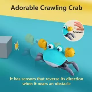 Infant Crawling Crab Toy: Enhance motor skills and cognitive growth during tummy time with this engaging, educational play toy for 3-12 months.