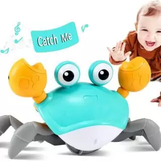 Crawling Crab Toy for Infants: Enhance Tummy Time with Interactive and Educational Play for Babies Aged 3-12 Months. Perfect for Early Development.
