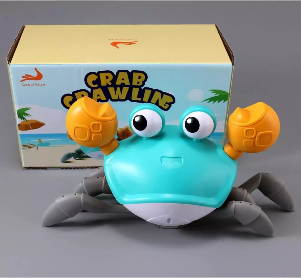 Crawling Crab Toy for Babies 3-12 Months: Enhances Tummy Time, Stimulates Learning and Motor Skills, Offers Educational Fun and Entertainment