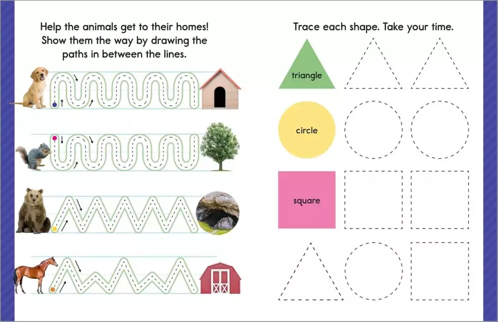 Children's Workbook: Improve Pen Control and Tracing Skills for Letter Development and Early Writing Proficiency. Perfect for Skill-Building Activities.