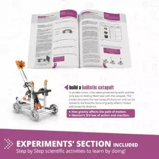 Engino STEM Construction Kits for Kids 9+ offer hands-on learning about Newton's Laws and energy concepts, fostering creativity and critical thinking.