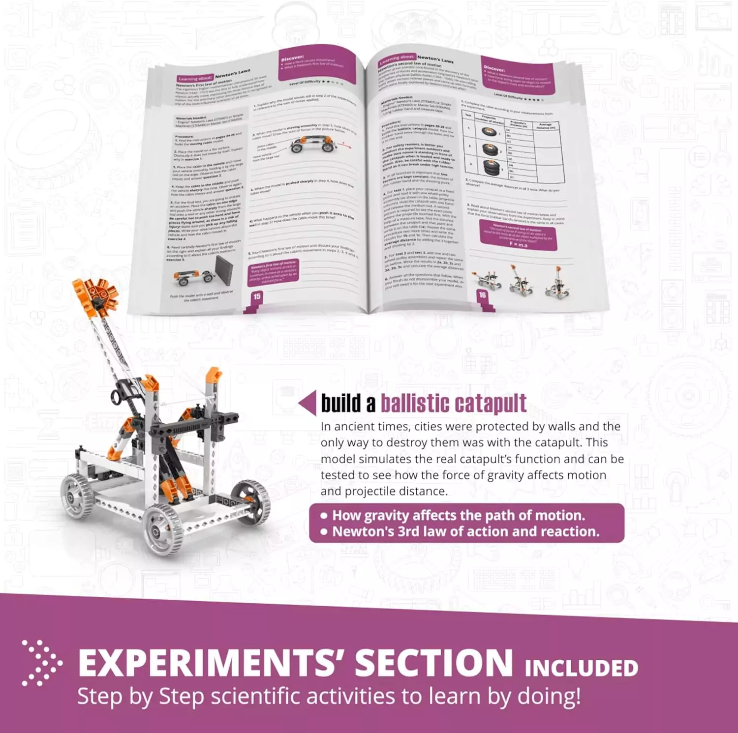 Engino STEM Construction Kits for Kids 9+ offer hands-on learning about Newton