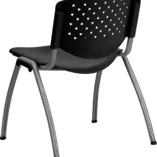 Ergonomic Hercules Series classroom chairs with contoured seats and perforated backs enhance comfort in a modern education setting.