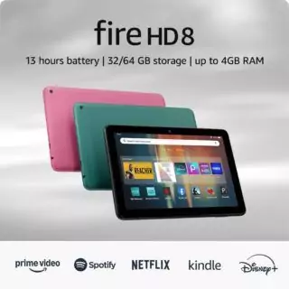 Fire HD 8 Tablet: Boost Classroom Learning with 8" Display, 3GB RAM, 32GB Storage - Ideal for Education and Interactive Lessons