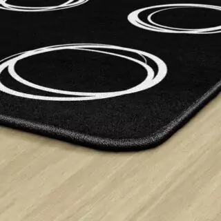 Colorful Classroom Rug for Kids - Educational Circle Patterns Perfect for Learning and Play in a Creative and Engaging Environment