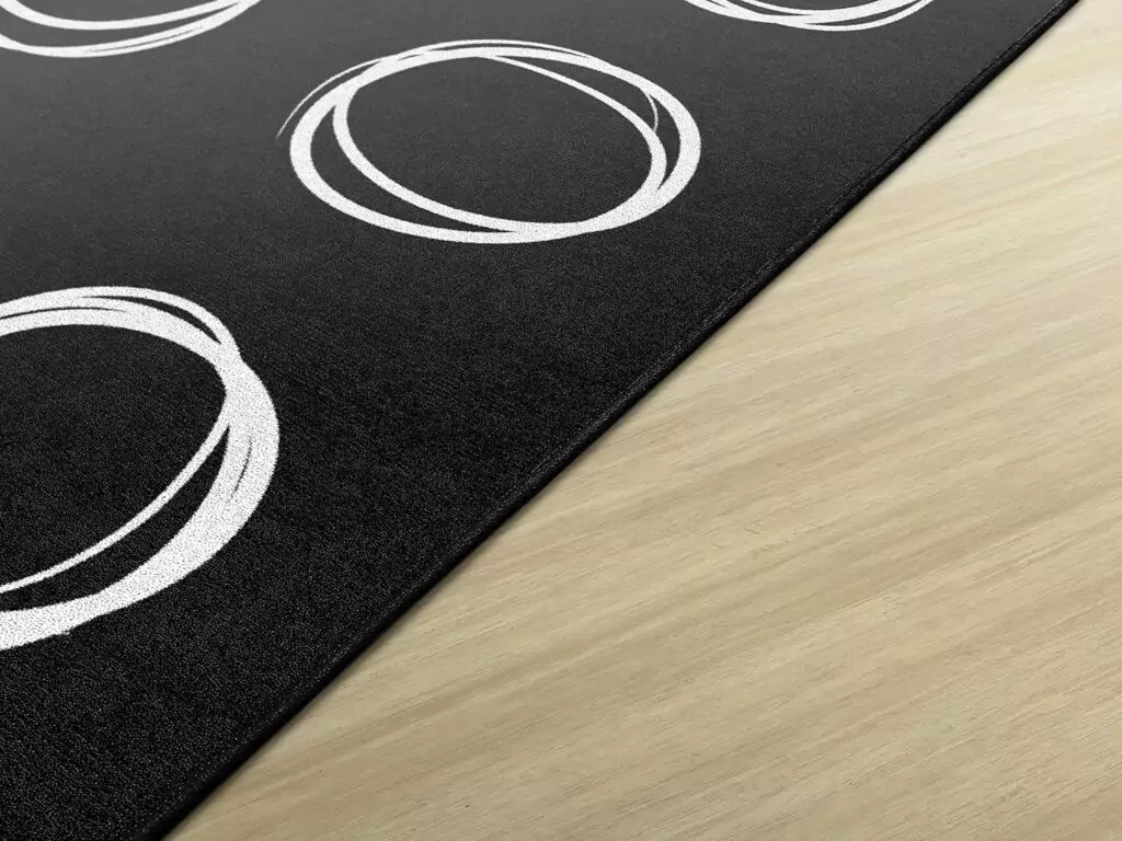 Vibrant Classroom Rug for Kids' Educational Areas - Creative Play Circle Design by Flagship Carpets, Enhancing Learning with Colorful Patterns.