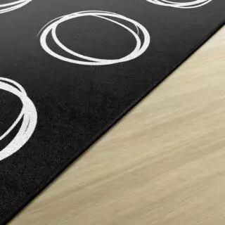 Vibrant Classroom Rug for Kids' Educational Areas - Creative Play Circle Design by Flagship Carpets, Enhancing Learning with Colorful Patterns.