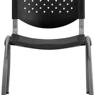 Ergonomic classroom chairs feature contoured seats and breathable perforated backs by Flash Furniture for enhanced student comfort and support.