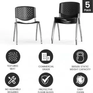 Ergonomic classroom chairs by Flash Furniture Hercules feature contoured seats and perforated backs, designed for comfort and durability in educational settings.