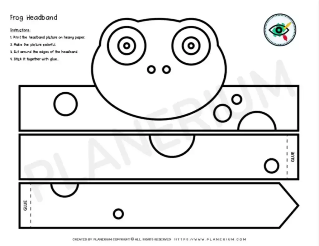 Printable frog headband craft instructions