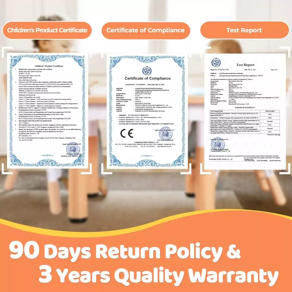 Adjustable kids table, perfect for classrooms and playrooms, offers three height levels, easy cleaning, suitable for children aged 3 to 8.