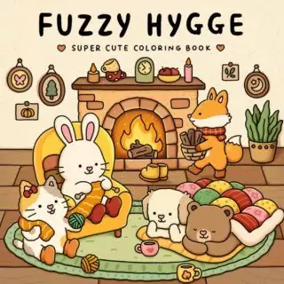 Fuzzy Hygge Coloring Book: Embrace Cozy Art with Cute Animals; Perfect for Adults, Teens, and Educators Seeking Relaxation and Creative Expression.