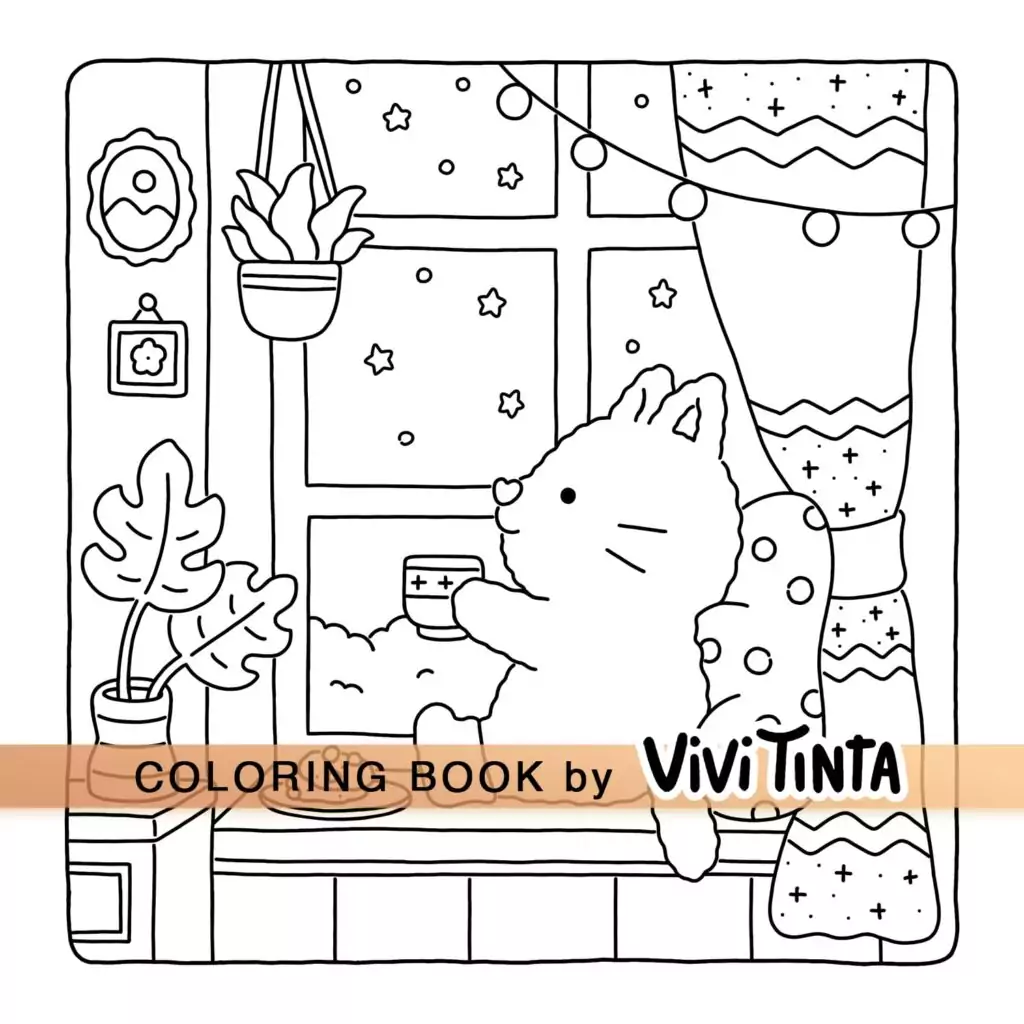Hygge Animal Coloring Book for Educators: Delight in fuzzy, adorable creatures with cozy designs perfect for inspiring creativity in classrooms.