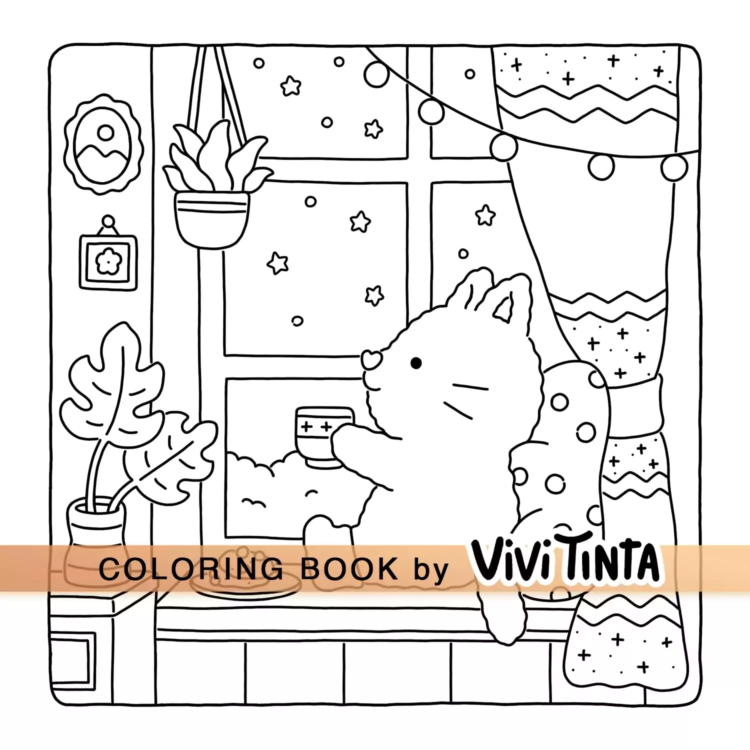 Hygge Animal Coloring Book for Educators: Delight in fuzzy, adorable creatures with cozy designs perfect for inspiring creativity in classrooms.