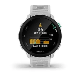 Garmin Forerunner 55 GPS Running Watch offers personalized daily workouts and a robust two-week battery life, ideal for fitness-focused educators.