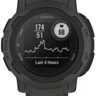 Garmin Instinct 2 GPS watch designed for rugged outdoor training, featuring multi-GNSS support for reliable navigation during adventures.