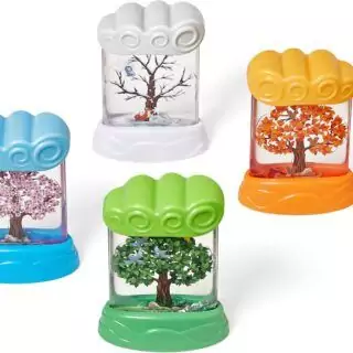 "Hand2Mind Sensory Tubes: Interactive Toddler Fidget Toy for Preschool Learning and Play. Encourage Creativity with Changing Seasons Theme."