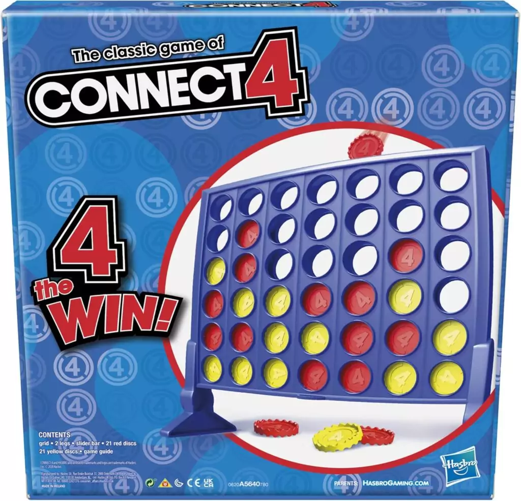 Hasbro Gaming Connect 4: Classic Strategy Board Game for Kids with Colorful Design. Educational Play Enhancing Strategic Skills.
