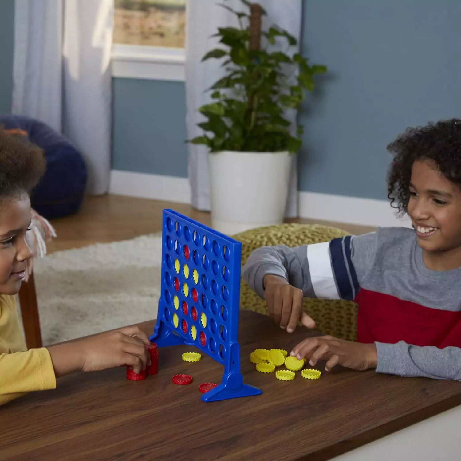 Connect 4 Strategy Board Game for Kids by Hasbro Gaming - Classic Educational Play to Enhance Critical Thinking and Fun Family Entertainment