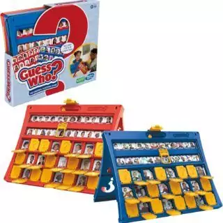 Hasbro Guess Who Game: Interactive double-sided board game for children, enhancing problem-solving skills and providing hours of entertainment.