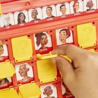 Hasbro's Double-Sided Guess Who Game aids children's learning with engaging features, fostering cognitive skills through interactive play.