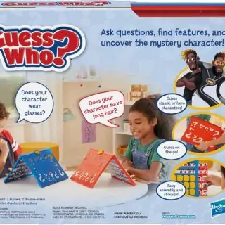 Hasbro Gaming Guess Who Game: Classic children's educational board game featuring a double-sided board for fun and interactive learning play.