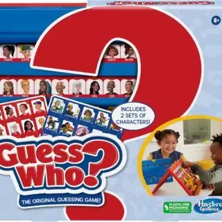 Hasbro Gaming Guess Who is an engaging, educational 2-player board game featuring a double-sided design, perfect for kids to enhance their learning experience.