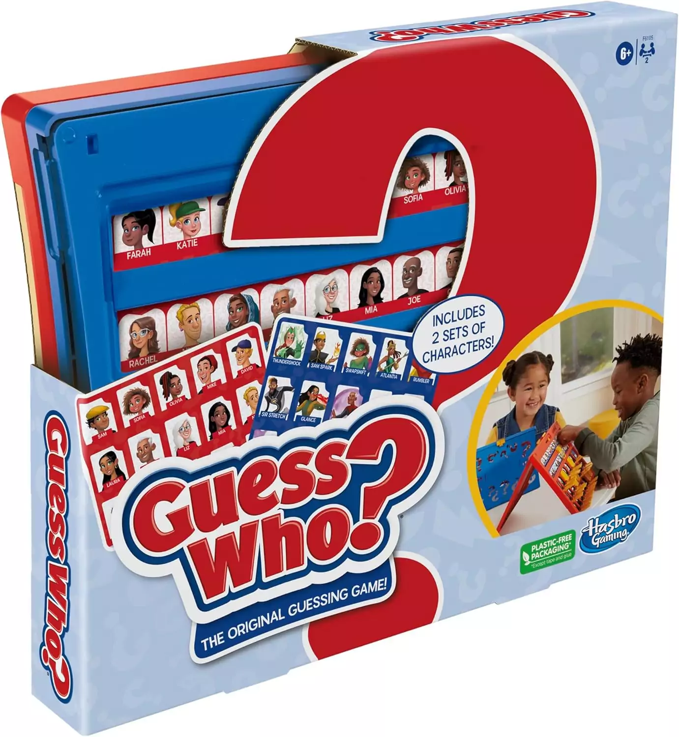 Hasbro Gaming Guess Who Game: Engaging Double-Sided Board Game for Kids, Promoting Fun and Interactive Learning Experiences During Playtime