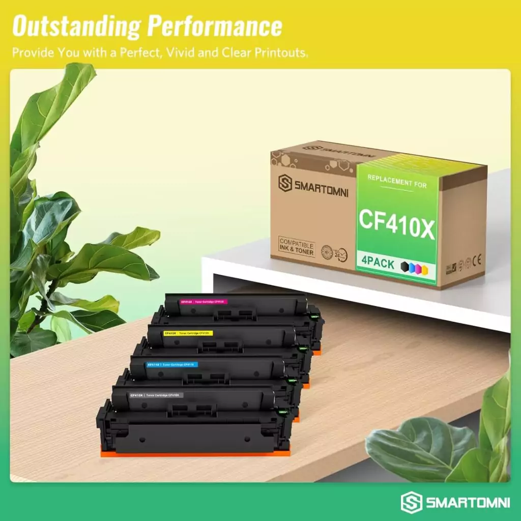 High-yield CF410X compatible toner for HP 410A/410X printers, ideal for educators seeking reliable and cost-effective printing solutions.