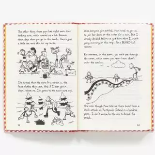 Discover phonics fun in the 19th Diary of a Wimpy Kid book with vibrant illustrations, engaging young readers in an exciting literacy adventure.