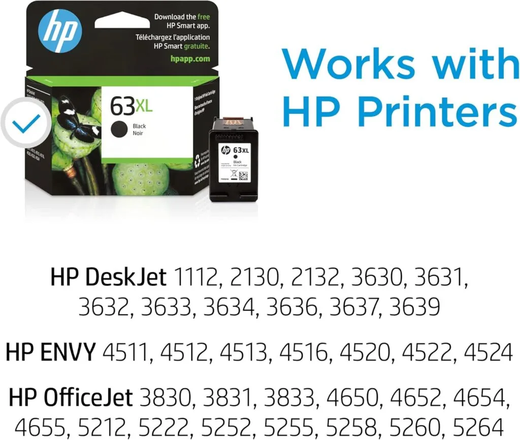 HP 63XL Black Ink Cartridge for DeskJet and Envy offers high yield printing ideal for classroom settings, providing reliable and quality prints.
