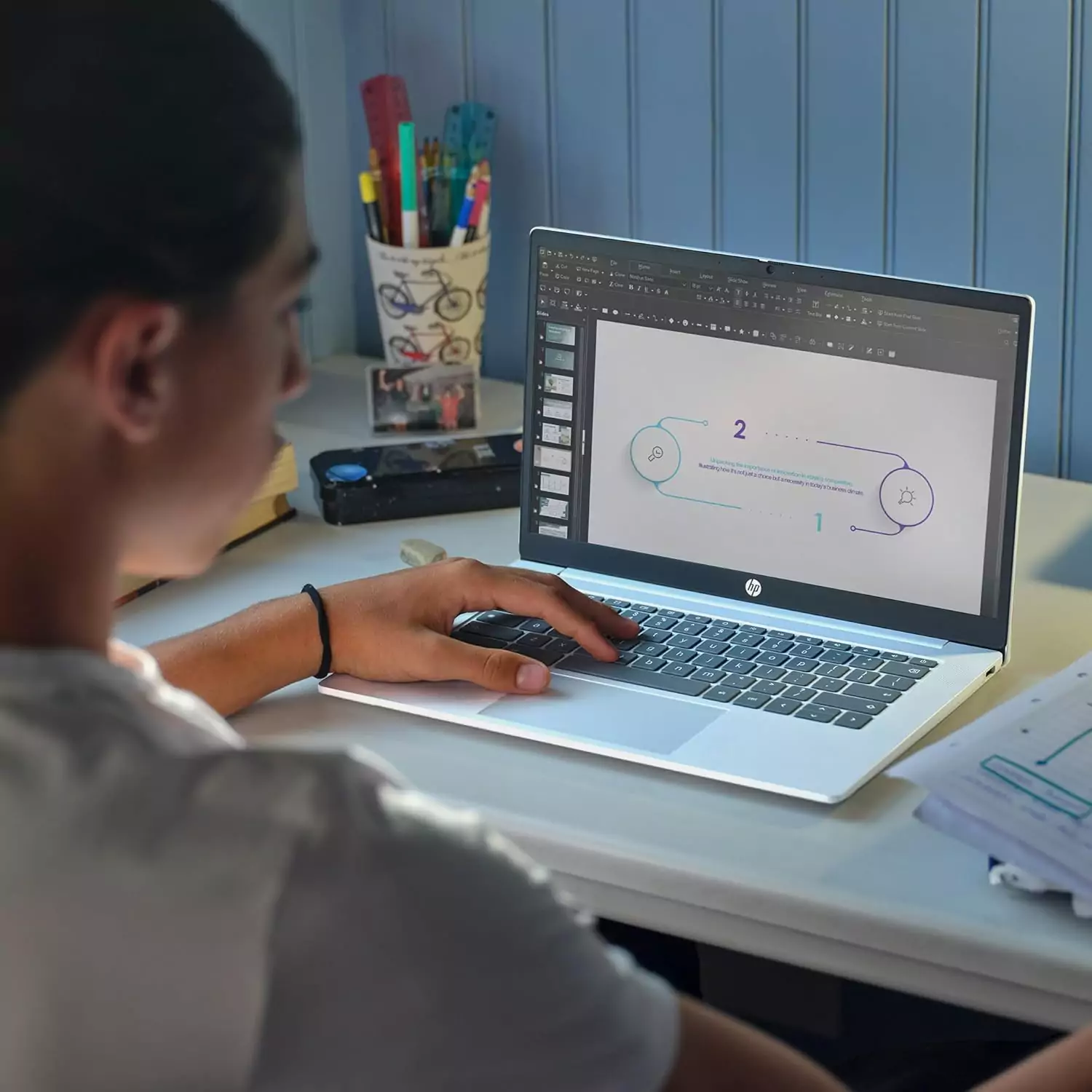 Optimize your tech setup with the HP Chromebook 14-inch featuring FHD display, Intel N100 processor, 4GB RAM, and 64GB eMMC, ideal for educators.