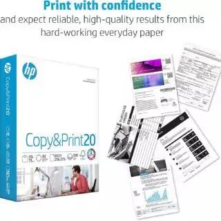 Elevate your classroom's efficiency with HP Copy & Print Paper, 8.5x11 inches, 20lb, 5000 sheets, 92 bright—ideal for educators seeking quality and quantity.
