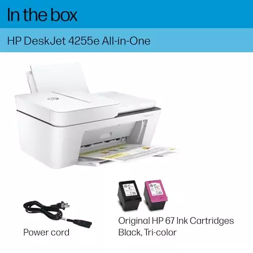 HP DeskJet 4255e Wireless All-in-One Inkjet Printer offers a special three-month ink bonus, ideal for educators seeking efficient printing solutions.