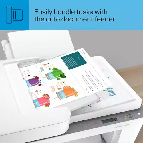 HP DeskJet 4255e Wireless Inkjet Printer, ideal for educators, offers seamless printing and includes a 3-month ink supply for uninterrupted use.