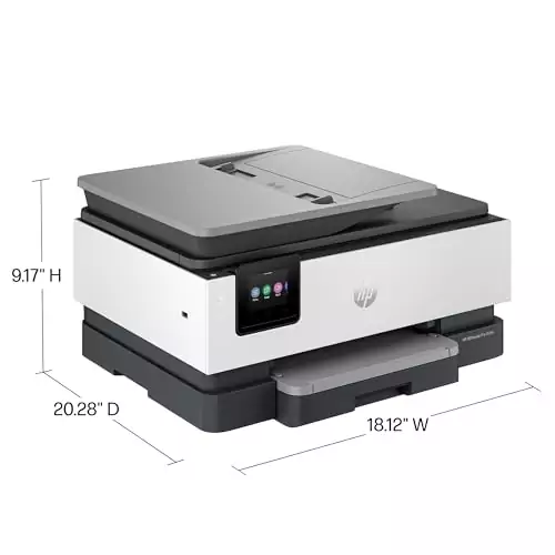 HP OfficeJet Pro 8135e Wireless Printer designed for educators, offering efficient print, scan, copy, and fax functions ideal for classroom settings.