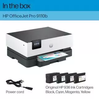 HP OfficeJet Pro 9110b Wireless Color Printer: Ideal Inkjet Solution for Classroom Setup, Offering Duplex Printing for Educators and Enhanced Efficiency
