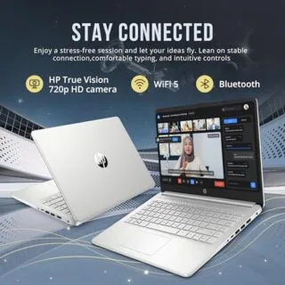 Optimized HP Stream 14-inch Laptop for Educators featuring Intel Celeron processor, 16GB RAM, and 288GB storage, ideal for teaching and learning tasks.