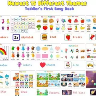 Huijing Montessori Preschool Activity Book offers 29 interactive learning themes designed to enhance early education engagement and development.