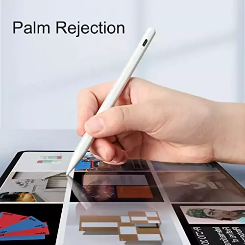 Stylus pen for educators designed for iPad features palm rejection, tilt functionality, and fast charging, enhancing teaching efficiency and precision.