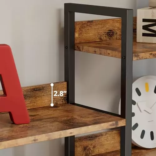 5-Tier Industrial Classroom Bookshelf and Educator Storage Organizer: Optimize educational space with a versatile, durable storage solution.