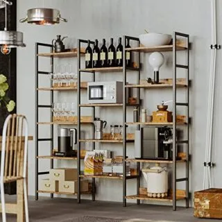 Ironck's Triple Wide 5-Tier Industrial Bookshelf offers efficient classroom storage with ample space, a robust design, and durable materials.