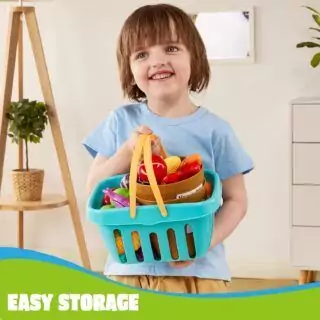 Toddler play food set encourages creativity and learning through imaginative role play, featuring various pretend food items for early childhood development.