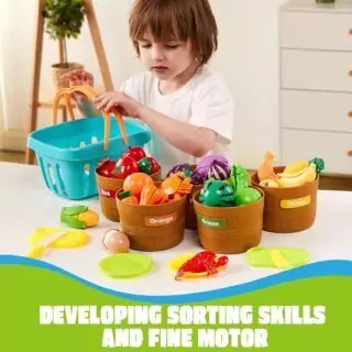 Enhance preschool learning with the Joyin Toddler Play Food Set, featuring creative role-play kitchen toys that inspire imagination and skill development.
